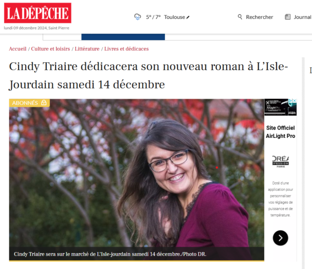 Dédicaces au Marché plein vent de L’Isle Jourdain